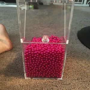 Acrylic makeup brush holder